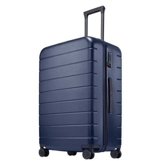 95% new Mijia Xiaomi suitcase 28-inch trolley case large capacity suitcase PC checked password box men's and women's leather suitcase blue