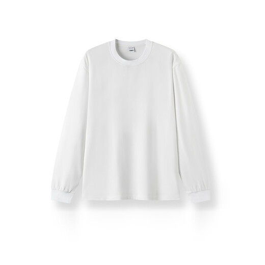 Semir Wang Anyu same style | long-sleeved T-shirt men's pure cotton bottoming shirt solid color couple winter top loose 109725101201