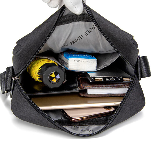 
Carany men's bag men's bag casual business bag Korean style travel fashion shoulder bag Fashion gray small
