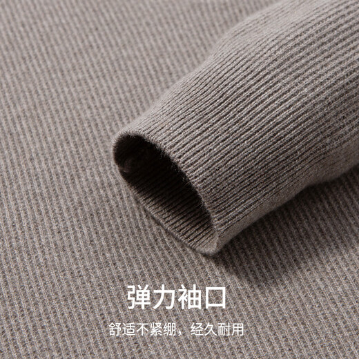 Hodo Light Luxury Cashmere & High-end Wool Autumn and Winter Cashmere Sweater Men's Warm Henley Neck Sweater Bottoming Top
