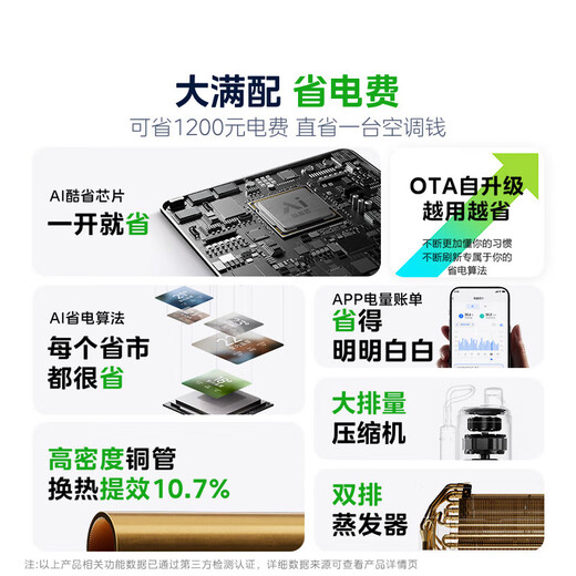 美的（Midea）空调套装 酷省电系列 一套购齐 新一级能效 变频冷暖  2025新款酷省电挂机+酷省电Pro立式柜机组合 酷省电2025款+酷省电柜机(三室一厅)