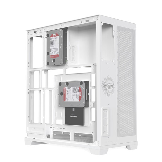 影驰星曜空间站台式电脑机箱立装显卡海景房白/手办位/ATX/TYPE-C/快拆/支持360水冷/护线圈/一体跳线
