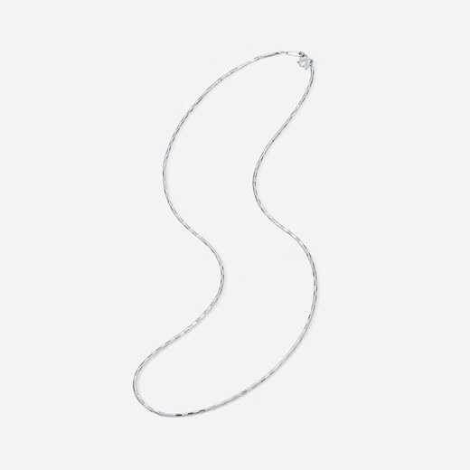 Saturday Fortune (ZLF) PT950 platinum necklace for men and women, versatile and simple neck accessories, 42cm-11.68g