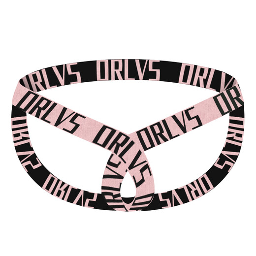 Universal unobstructed sexy men's thong underpants, transparent men's underwear, hollow, unobstructed, no need to take off, green M