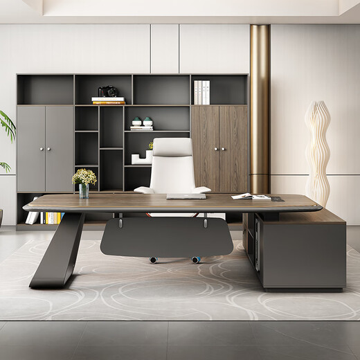 Semphia Desk Boss Desk Leadership Executive Desk Simple Modern Office President Desk Office Furniture Combination Set