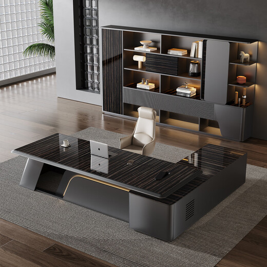 Guanjuenad high-end boss desk office desk and chair combination simple modern president desk leadership office furniture manager executive desk boss desk custom color color card