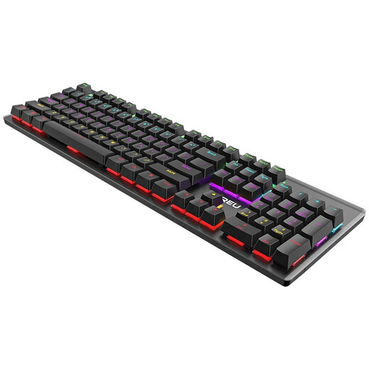 Daryou LK165 Solid Color Mechanical Keyboard Home Office E-Sports Game Internet Cafe Internet Cafe Laptop Desktop Computer Wired USB Mixed Light Game Mechanical Keyboard LK165 White Silver (Single Light) Red Axis