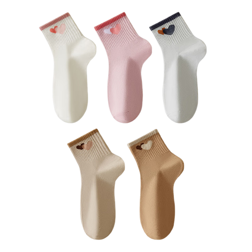 
Yi Ershuang [100% pure cotton] Women's socks for women in spring and autumn medium tube socks with odor and breathable versatile printed boneless socks four-season socks