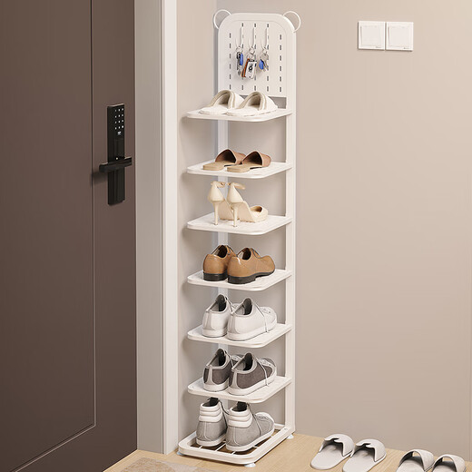 Wojia shoe rack foldable doorway home simple multi-layer shoe rack for rental housing space-saving shoe cabinet storage rack seven layers
