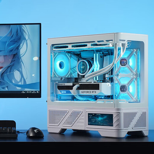 GIGABYTE 24-month interest-free RTX5070Ti/5080/5090D Snow Eagle/AMD Ryzen 7 9800X3D e-sports network game water-cooled white sea view room desktop computer host 1 Ryzen 7 9800X3D丨Cardless solution