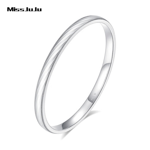 Miss JuJu pt950 platinum fantasy cat eye bracelet for women platinum colorful brushed round bracelet Free engraving, ghostwriting greeting cards, please contact online customer service for details