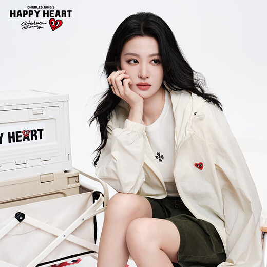 Charles Tao Xin and Wang Churan's same style outdoor skin clothing for men and women, versatile casual, fashionable and trendy fishing clothing, off-white M