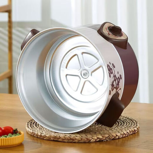 Electric stew pot, steamer, electric cooking pot, stew pot, casserole pot, stew and steam, all-in-one food supplement pot, stew soup cup, electric stew pot, electric casserole pot, soup pot, stew pot, water-proof porridge, multifunctional red porcelain electric stew pot 2.5L