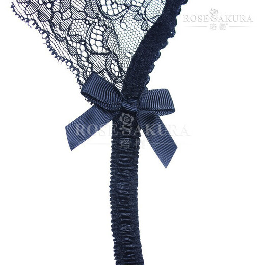 Luoying garters, rubber buckles, metal buckles, ribbons, garters, European and American stockings, stockings, black M