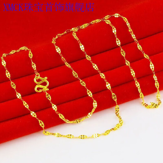 XMCK Old Phoenix 999 Gold Pure Gold Lips and Clavicle Necklace New Fashion and Versatile Gold Chain for Girlfriends as Gifts Lips Necklace for Women. Gold. 9999 1.86g Will be sold soon for 5999 yuan - with certificate