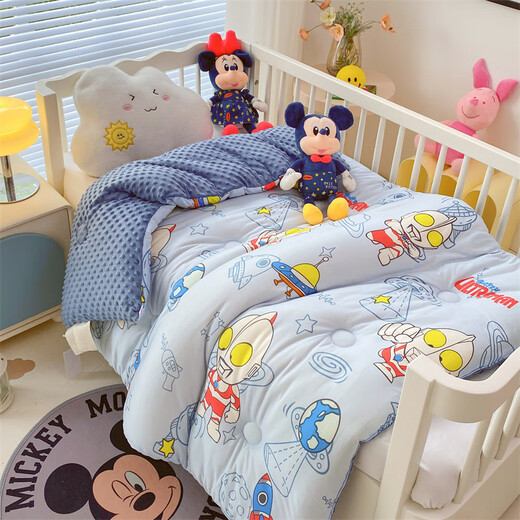 Yalu Class A Kindergarten Bean Quilt Spring and Autumn Quilt Children's Thickened Milk Velvet Quilt Core Student Dormitory Single Winter Quilt Ultralight Class A Maternal and Infant Grade Soft and Skin-Friendly Kindergarten-120*150cm Autumn and Winter Quilt About 3 Jin Jin equals 0.5 kg