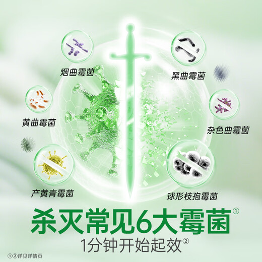 Dettol mildew removal spray, mildew removal and fungicide to remove mildew spots, wall washing machine refrigerator apron removal, cleaning, sterilization and descaling, remove mildew spots and musty smell, mildew removal spray 500ml