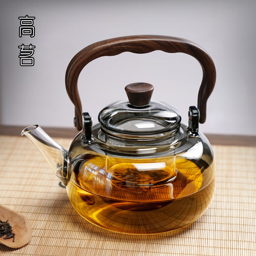Gaoming glass teapot new style Chinese style high temperature resistant water boiling beam kettle household high power electric ceramic stove set tea making set Moxiang pot + Tange stove