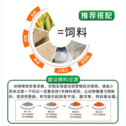 OIMG goose premix, special feed for growing geese, goslings, lion head geese, general feed for chickens, ducks and geese, mid-term feed, 5% growing goose premix #50Jin Jin is equal to 0.5 kg