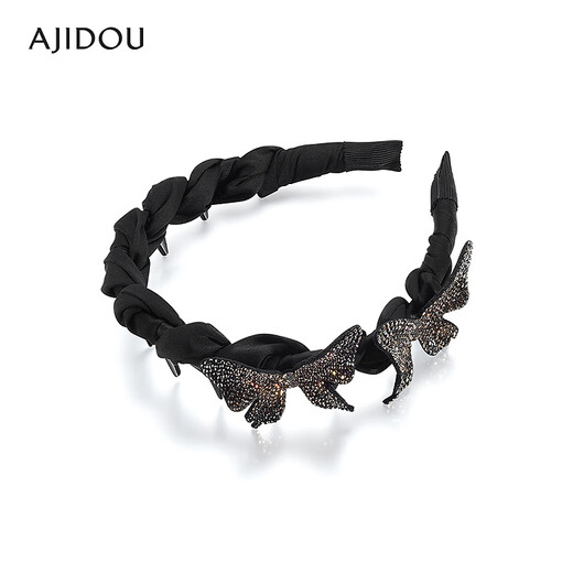 AJIDOU Ajidou hair accessories women's black butterfly fashion headband fabric hair accessories high skull headband black 1 piece