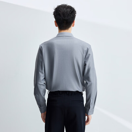 HLA海澜之家长袖衬衫男冬季25轻商务时尚系列加绒保暖衬衣男