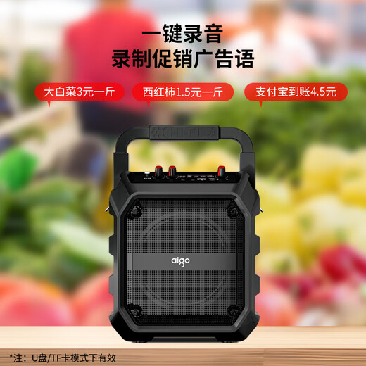Patriot T52 Lite Wireless Bluetooth Speaker Outdoor High Volume Square Dance Speaker Small Home Radio Portable Street Stall Speaker Money Collection Voice Announcer