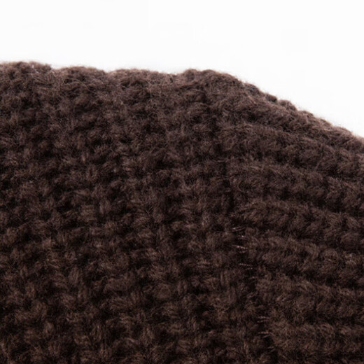 Wirpta high-end brand thickened crew neck sweater men's autumn and winter pullover cardigan fashionable casual warm loose knitted coffee color (ready in stock) L 170 (suitable for 110-135Jin Jin equals 0.5 kg)