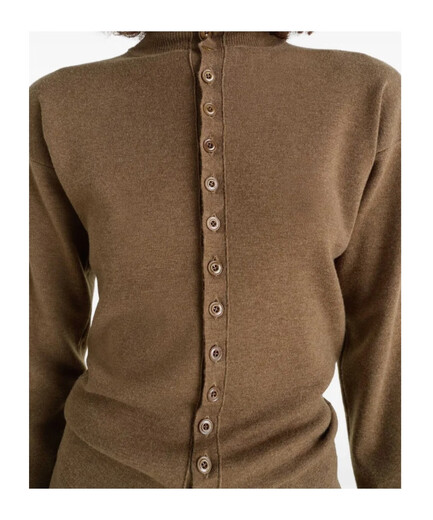 LEMAIRE 25FW Turtleneck Cardigan Women Picture Color TO1431LK1045 20 | L New