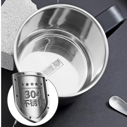 Xuanye stainless steel office cup mug with lid for boys high-looking tea cup thermal coffee cup water cup light gray 1 piece 500ml