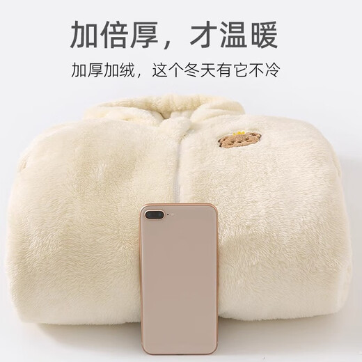 HAL.DUCK baby winter clothing infant jumpsuit baby autumn and winter thickened cotton clothes cotton clothes newborn hug clothes outing jacket Crown Bear Pink 66cm