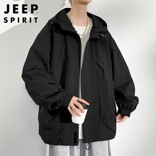 JEEP SPIRIT Jeep jacket men's jacket men's jacket men's autumn and winter casual sports workwear hooded wind clothes