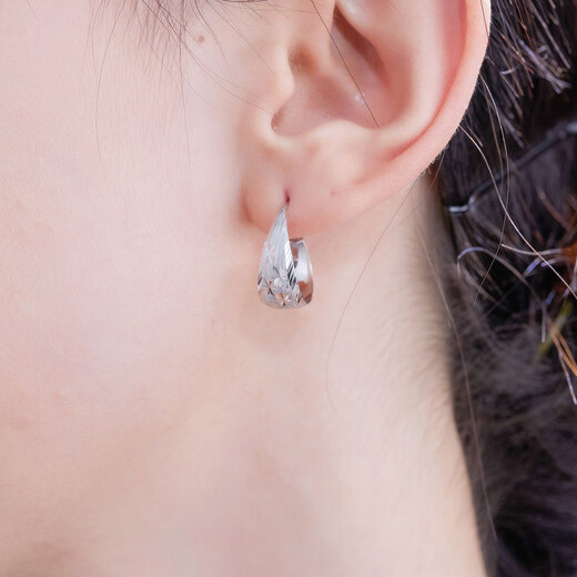 Meluxe platinum earrings for women PT950 platinum baby's breath earrings earrings birthday gift for girlfriend, about 2.31g