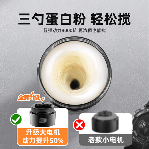 LEADNEAR fully automatic mixing cup electric protein powder large capacity magnetic detachable water cup coffee bean milk powder shaker cup flagship model black-700ml