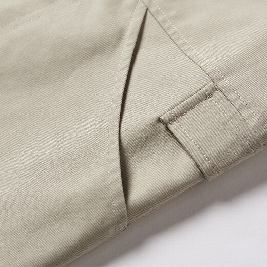 Xiangying Barn Style Khaki Windbreaker Women's 2026 Spring New British Style Spliced ​​Mid-Length Lapel Casual Jacket Khaki M 160/84A/95-110Jin Jin is equal to 0.5 kg