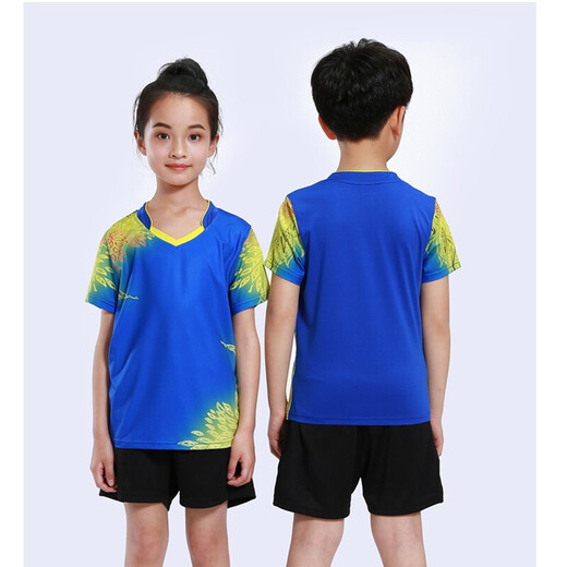 New Children's Badminton Uniformanzüge für Männer und Frauen Grund- und Sekundarschüler Trainingwettbewerbe Bingbing Uniformen Gesprächte gedruckte Kinderuniformen für Uniformen von Teenagern und Kindervolleyballuniformen, die schnell atmungsaktivtrocknen und schweißtreibende 3879b Mädchen rotes Kurzrock 2xl