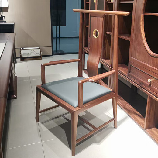 Ningqiu Luoge (NICHLORT) boss desk new Chinese style Zen atmosphere desk high-end president desk chairman's room furniture ebony wood customized 3.2 meter desk