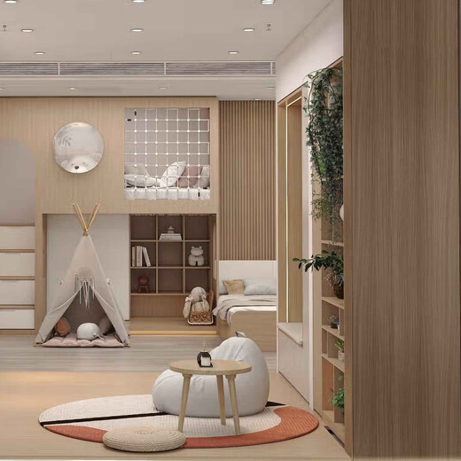 Jingdong whole house customized Jingzhen board solid wood particles bedroom bedside background wall wainscot customized package 8