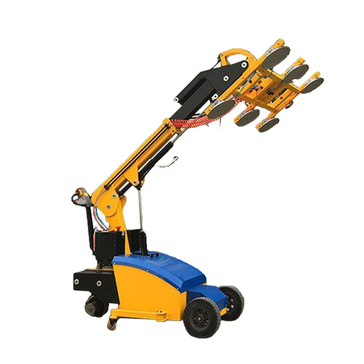 New electric glass suction cup truck, large glass transport truck, large suction curtain wall installation glass robot arm, glass suction cup truck deposit