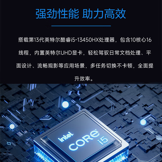 Holy Flag & ASUS Holy Lion National Subsidy (13th Generation Core i5-13450HX 16G 1TB Business Keyboard and Mouse) Designer Office Desktop Computer Host Complete Machine