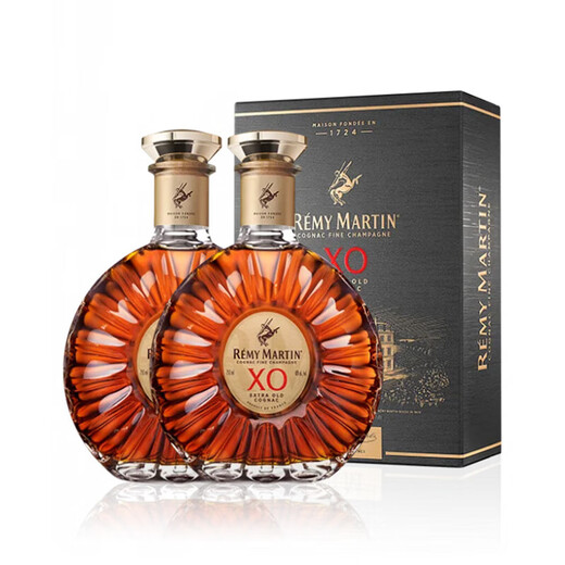 人头马（Remy Martin） 人头马XO优质香槟区干邑白兰地原装进口洋酒新旧包装随机发货 人头马XO 1000mL 2瓶 带盒