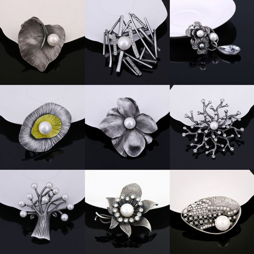 Dujian Cross Border Hot Brooch Высококачественная легкая роскошная одежда аксессуары для штифта ювелирные украшения жемчужные брушки для эмалевой пластинки Dy13754-1