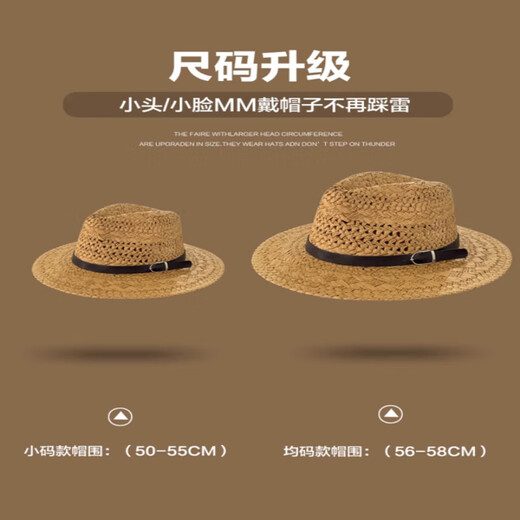 Woodpecker Retro Panama Straw Hat Hollow Braided Flat Brim New Sun Protection Shade Shallow Top Jazz Hat Fashionable and Versatile Top Hat French Panama - Off-White One Size (56-58cm)
