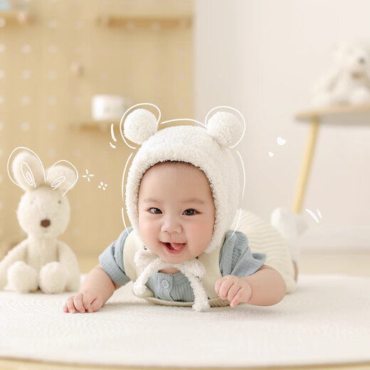 Sailotou children's photography clothing props bear documentary style theme baby's 100-day photo one-year-old photo clothing layout LKZ01 inner wear + overalls + socks 66 size