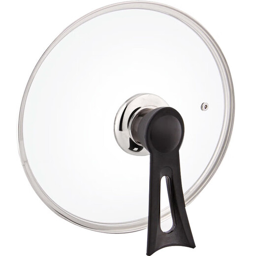 Qinkai pot lid, tempered glass lid, stainless steel garden wok lid, pan lid, universal wok lid, thickened 23CM vertical lid