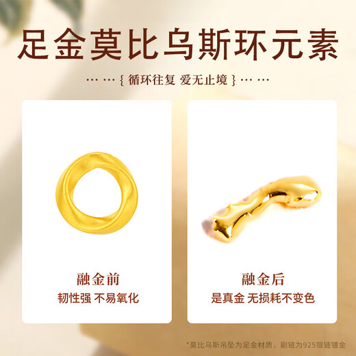 Семьъядерное золотое ожерелье для женщин Mobius Feet Gold Bold Sending Gift Day's Gift для подруги для учителя Жена Клавикуля