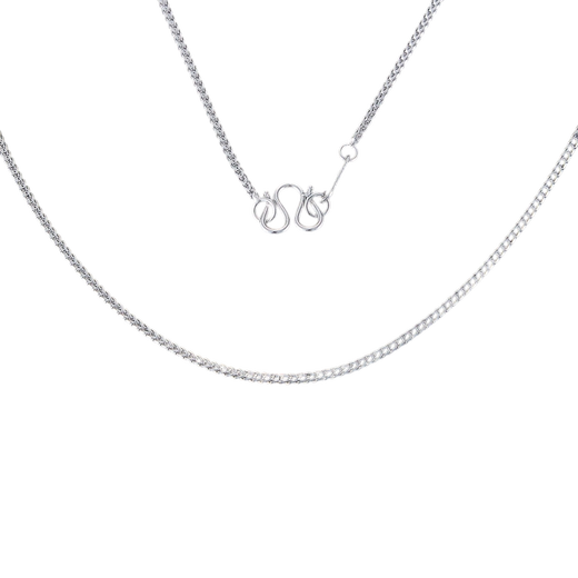 Beijing Gold Trading Center Co., Ltd. Platinum Necklace Keel Chain Simple, Fashionable and Versatile Style for Boyfriend and Husband Holiday Birthday Gift 2025 About 4.36g