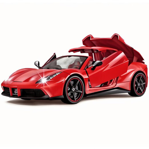 Children's remote control car for boys four-wheel drive drift racing electric toy car model rechargeable car drop-resistant and cool 32cm m SU7 bay blue color box