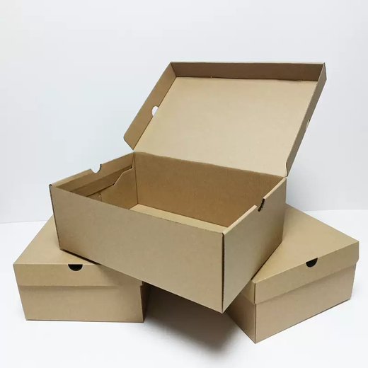 Yusenyi 10-piece shoe box carton with flip cover kraft paper storage carton men's and women's sports shoes shoe packaging box ready for printing Flip original color 10 pieces Flip original color 10 pieces 30x20x11cm 30 pieces 30x20x11cm