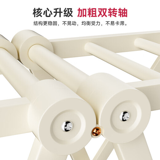 Stable clothes drying rack floor-standing folding clothes hanger wing-shaped clothes drying rack clothes rod quilt folding clothes drying rack L6224B