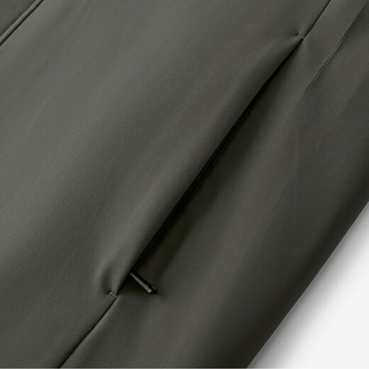 Shanshan Men's Cotton Short Autumn and Winter Hooded Warm Wool Lined Solid Color Business Daily Commuting Top Jacket